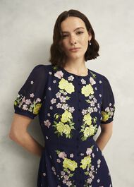 Petite Elva Embroiderd Dress, Midnight Multi, hi-res