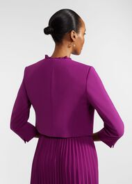 Elize Crepe Jacket, Magenta Purple, hi-res