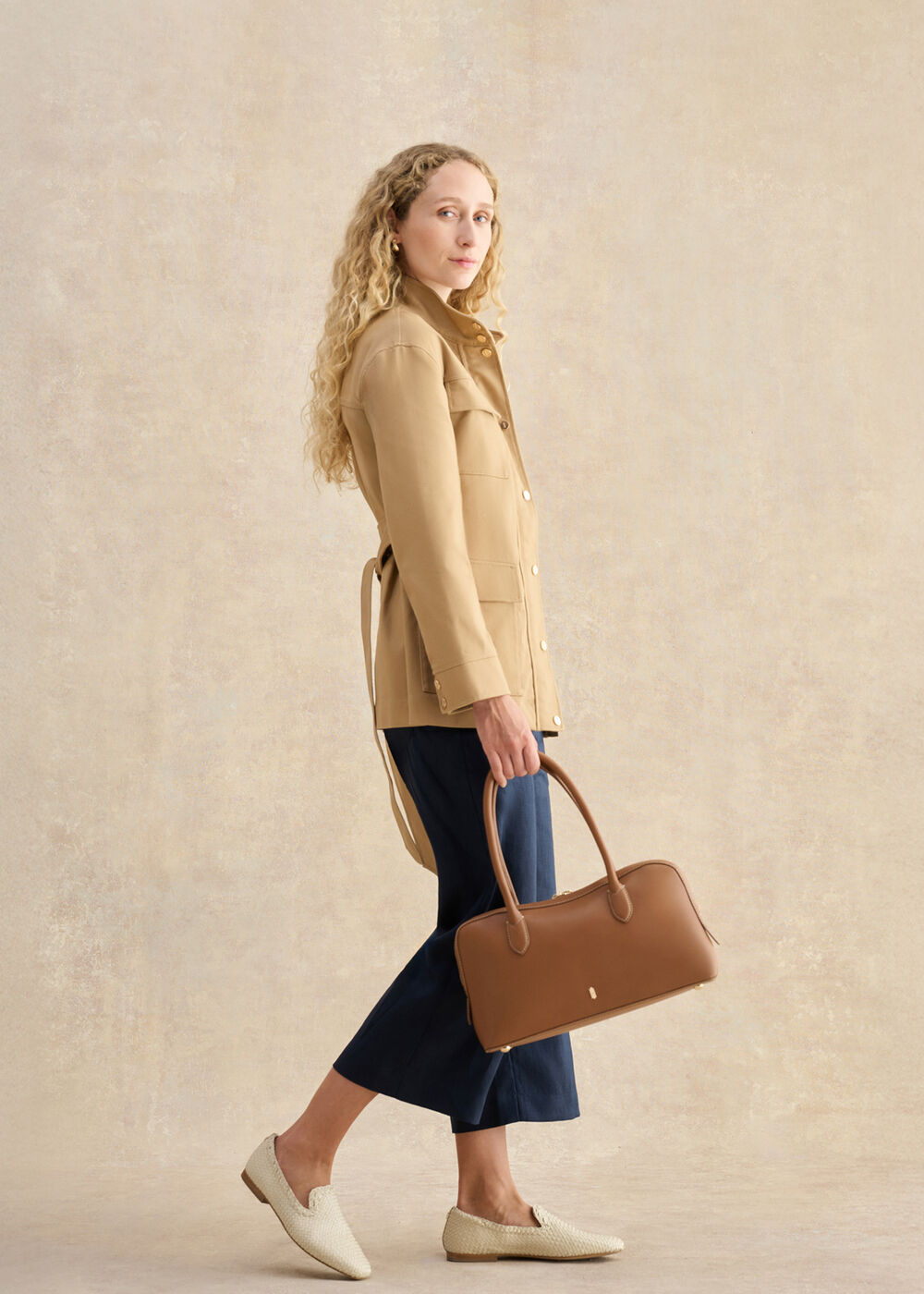 Tillie Woven Loafers, Warm Ivory, hi-res