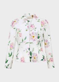 Suzanna Floral Tweed Jacket, Ivory Multi, hi-res