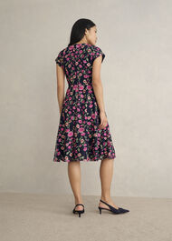 Petite Tia Embroidered Dress, Midnight Multi, hi-res