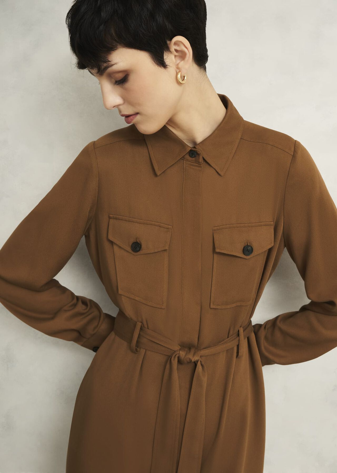 Combs Dress, Vicuna, hi-res