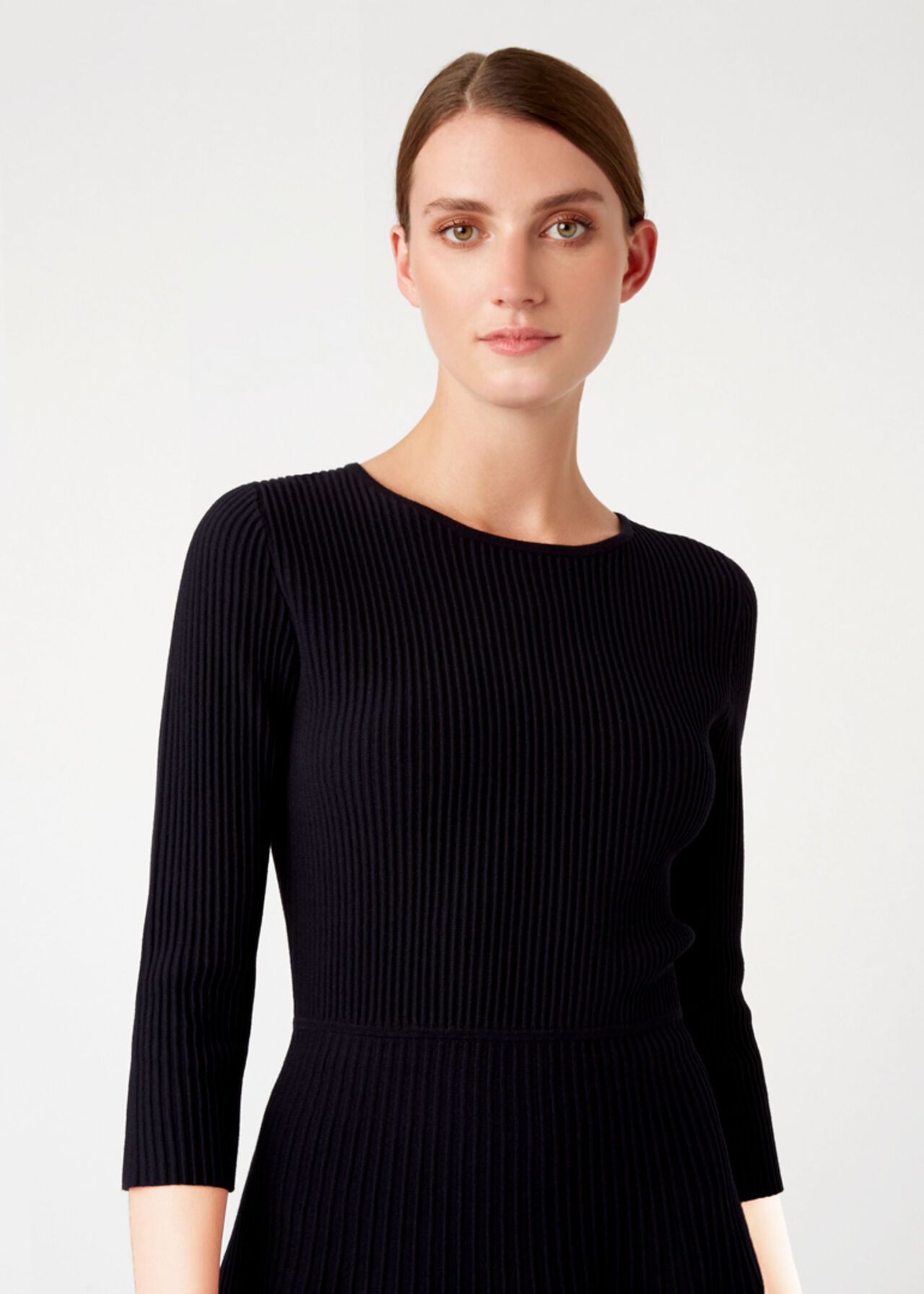 Kath Knitted Dress, Navy, hi-res