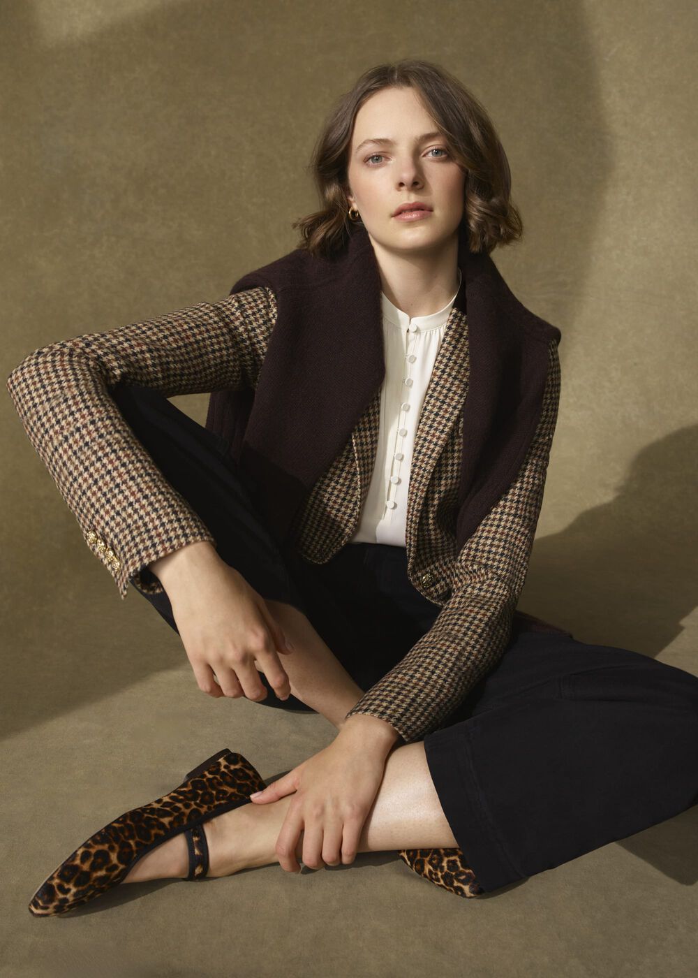 Adeline Wool Jacket, Brown Multi, hi-res