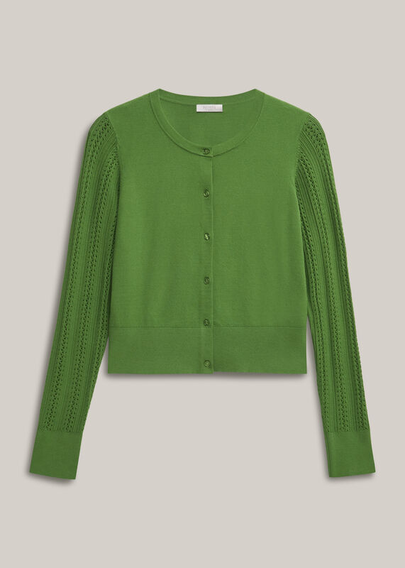 Dianna Pointelle Sleeve Cardigan