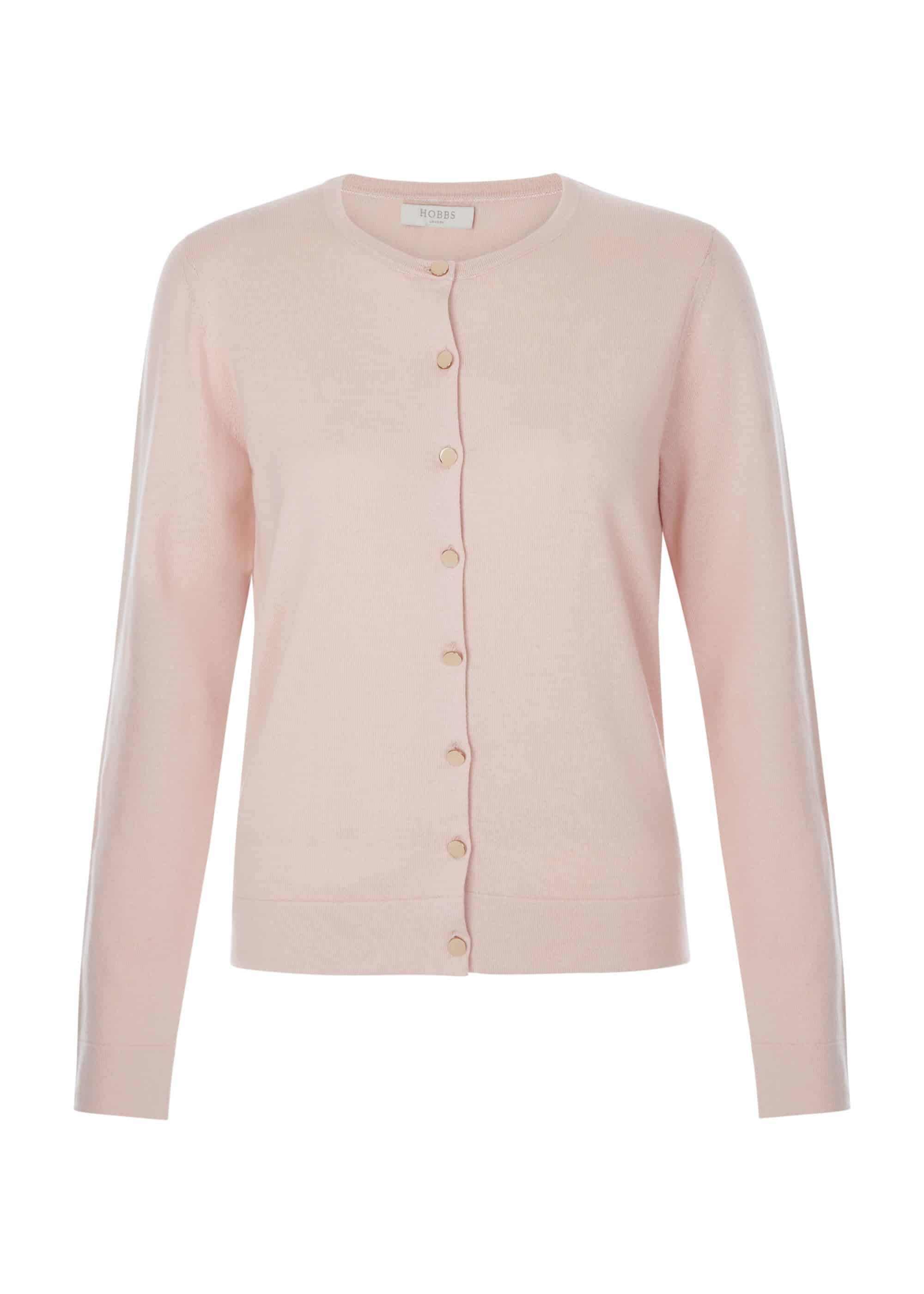 hobbs pink cardigan
