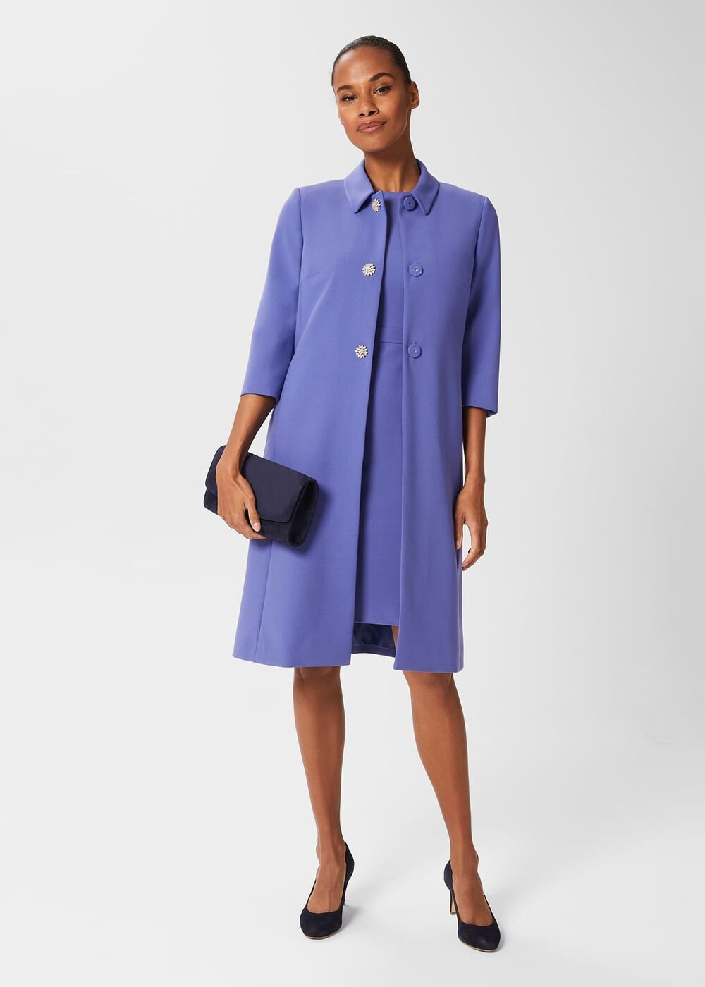 Henriella Coat, Blue, hi-res