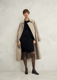Petra Knitted Dress, Hobbs Black, hi-res