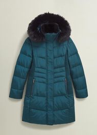 Petite Jaymie Puffer, Kyanite Green, hi-res