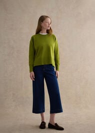 Marsha Knitted Jumper, Soft Moss Green, hi-res