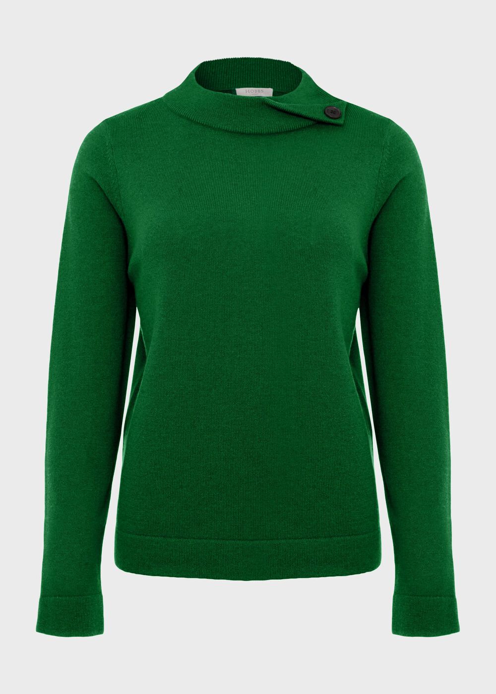 Talia Wool Cashmere Jumper, Cadmium Green, hi-res
