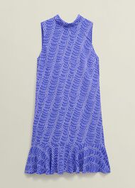 Ellis Spot Mini Dress, Blue Multi, hi-res