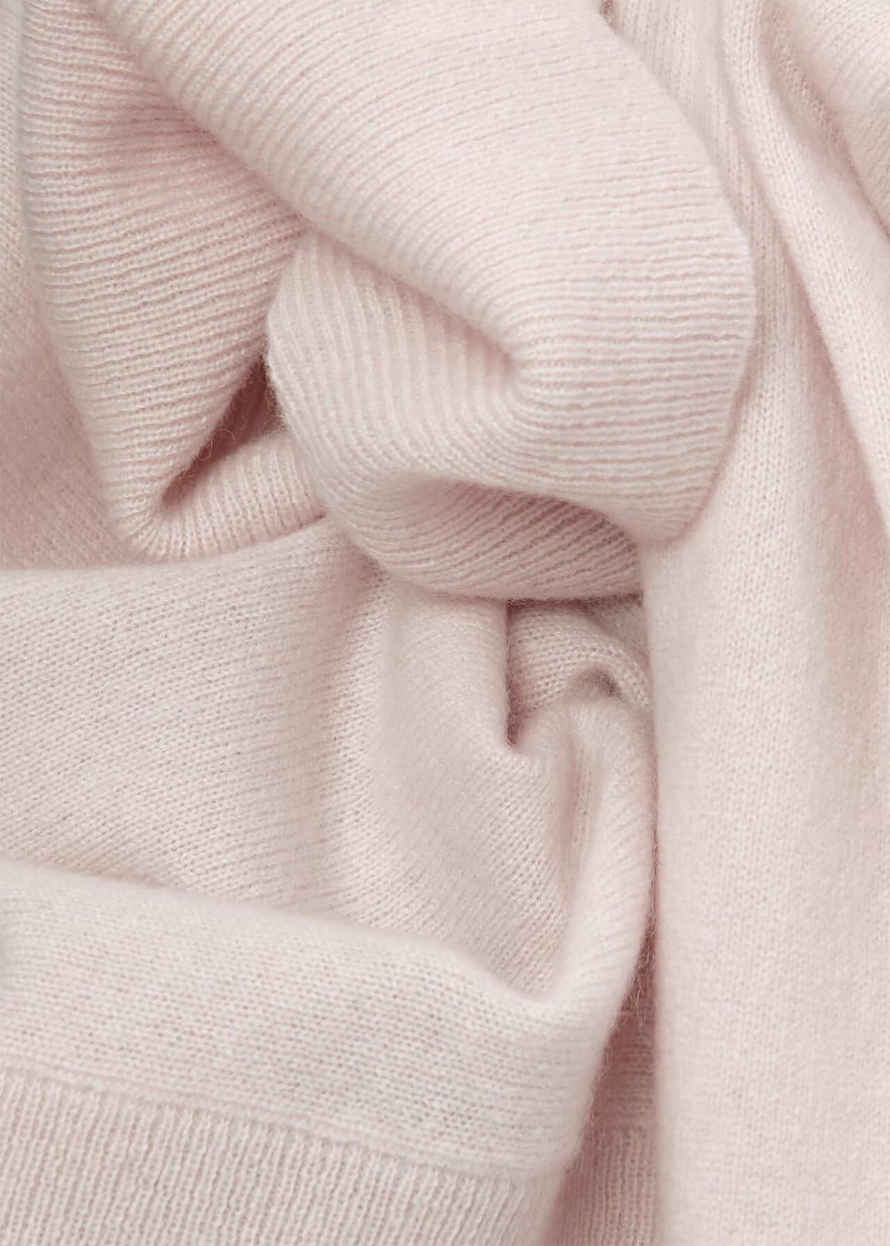 Joanna Roll Neck Cashmere Jumper, Pale Pink, hi-res