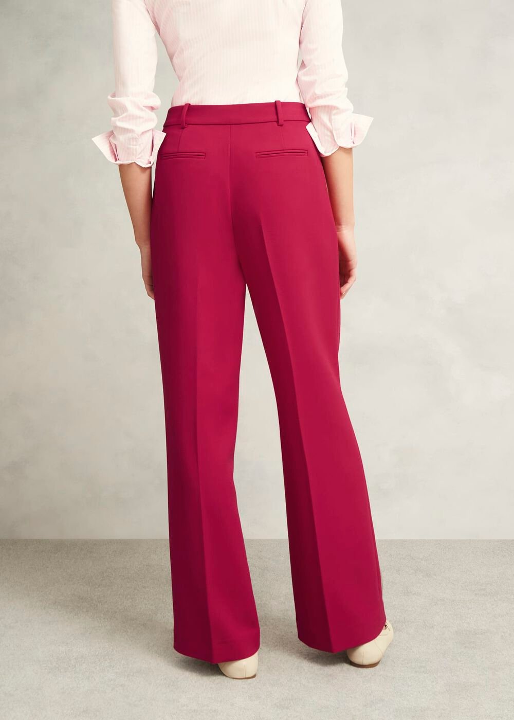 Suki Wide Trousers, Hot Magenta, hi-res