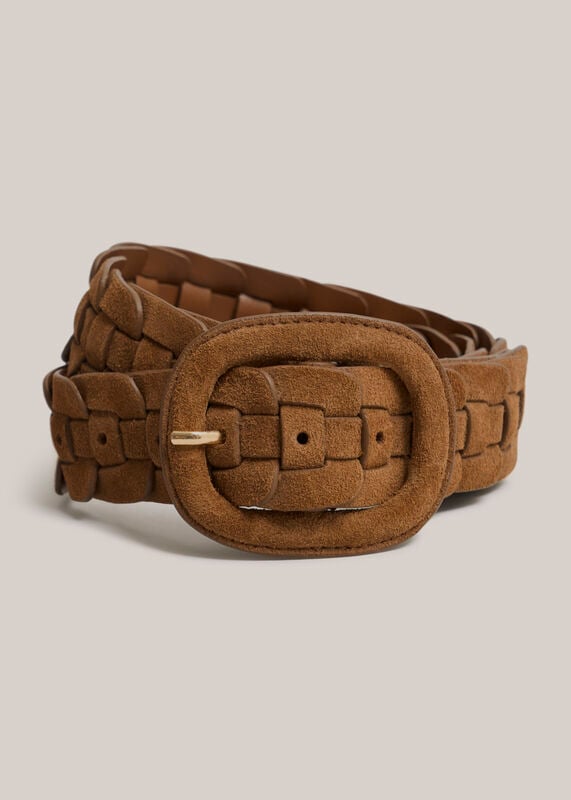 Abbie Suede Woven Belt