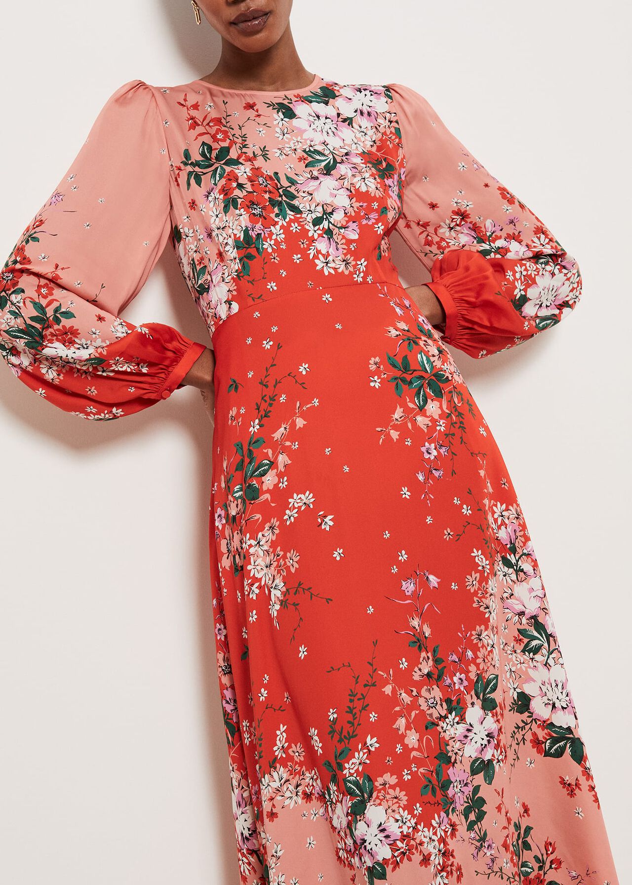 Denman Dress, Red Rose Multi, hi-res