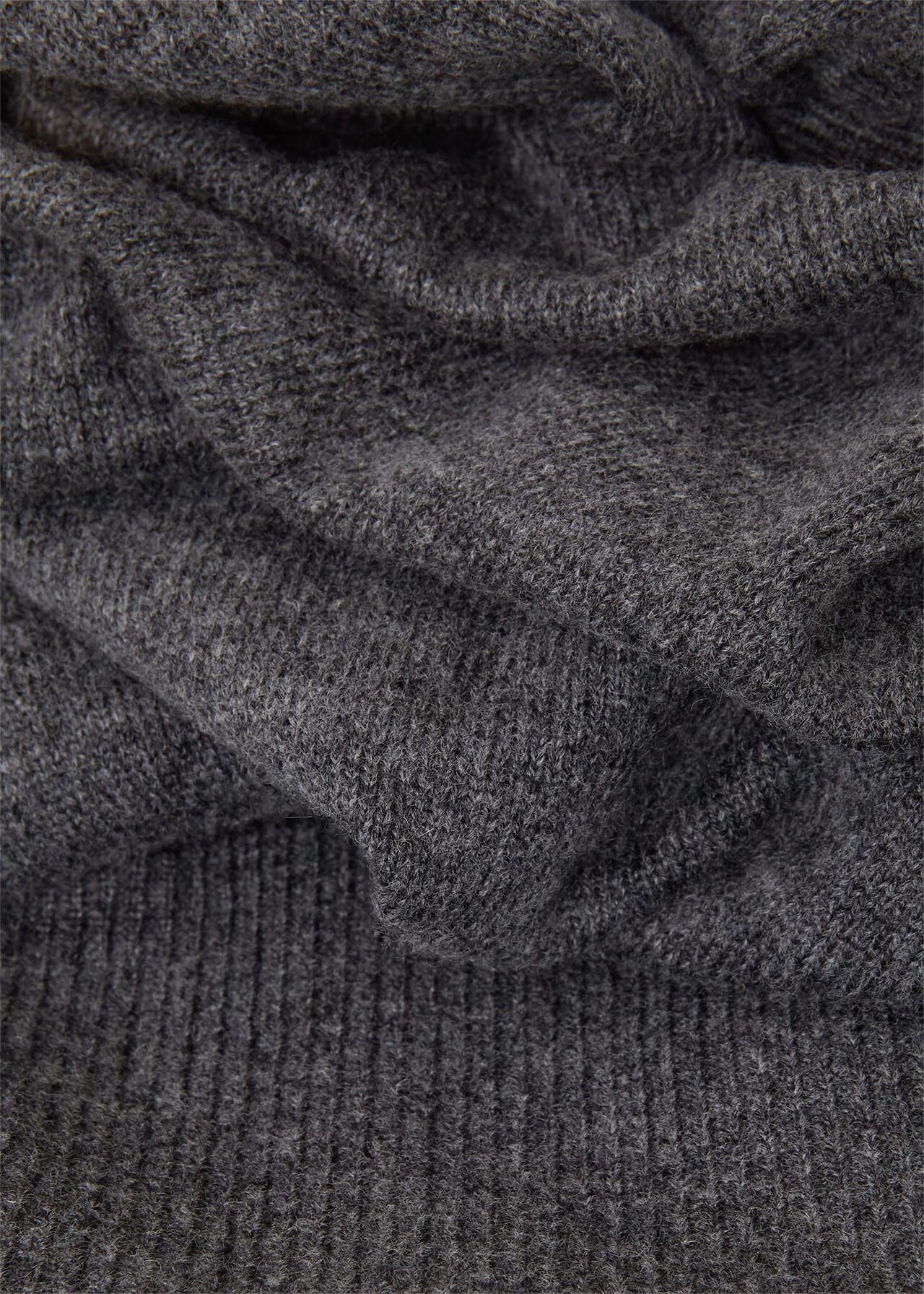 Geneva Knitted Dress With Cashmere, Dark Grey Marl, hi-res