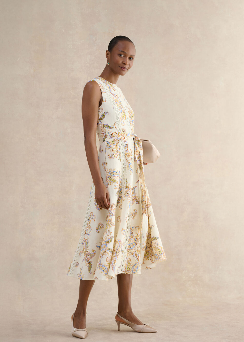 hobbs linen dress Roberta Linen Dress