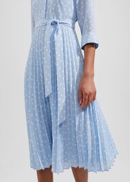 Leona Dress, Dusky Blue Ivry, hi-res