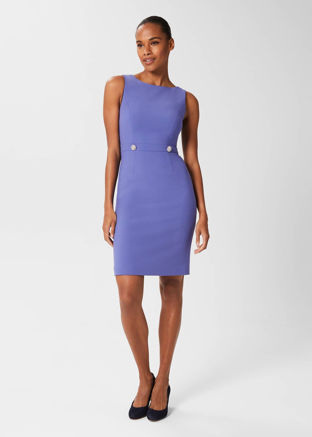 Henriella Shift Dress, Blue, hi-res