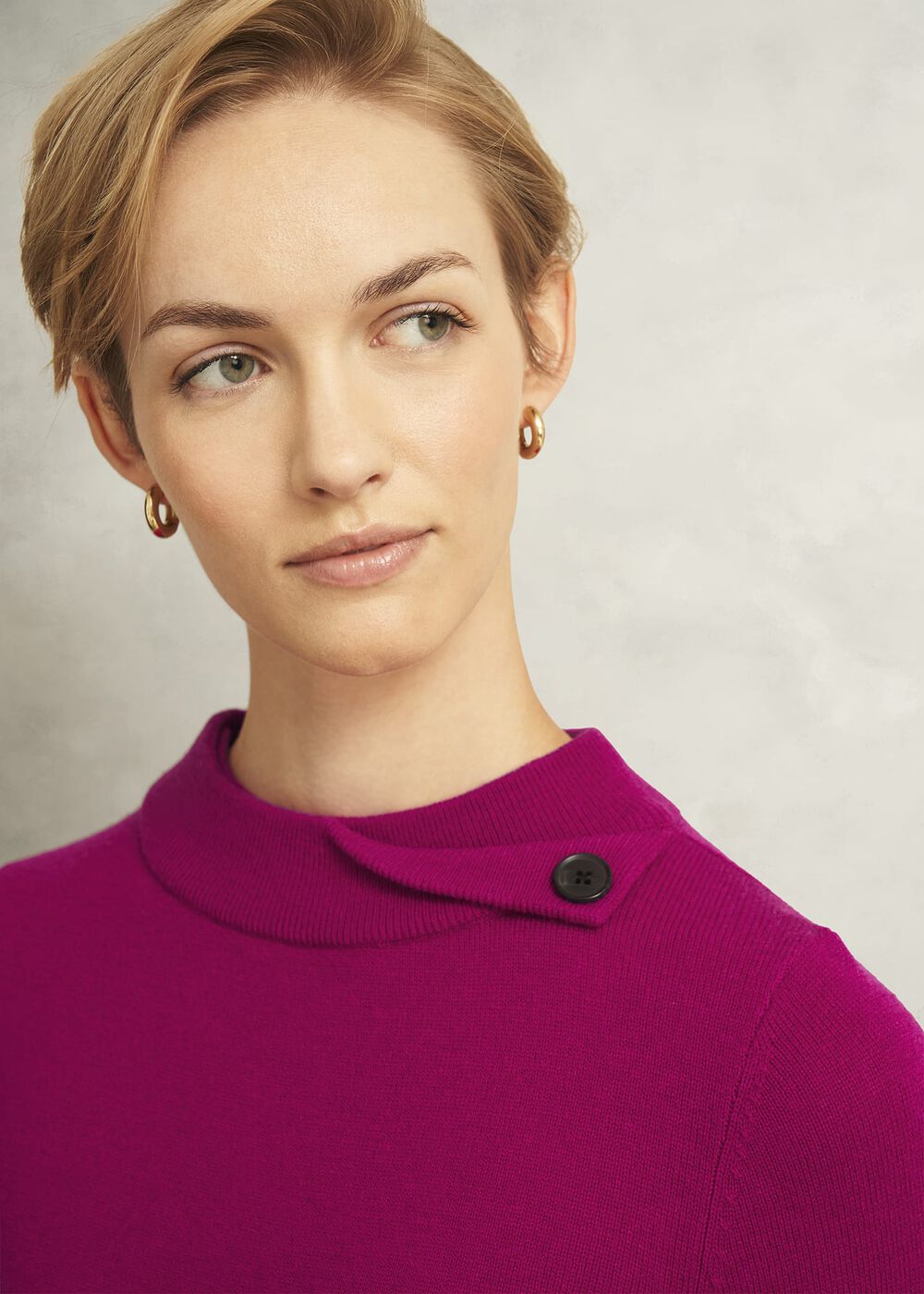 Talia Sweater, Magenta Pink, hi-res