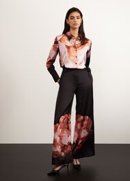 Eden Wide Leg Trousers, Black Multi, hi-res