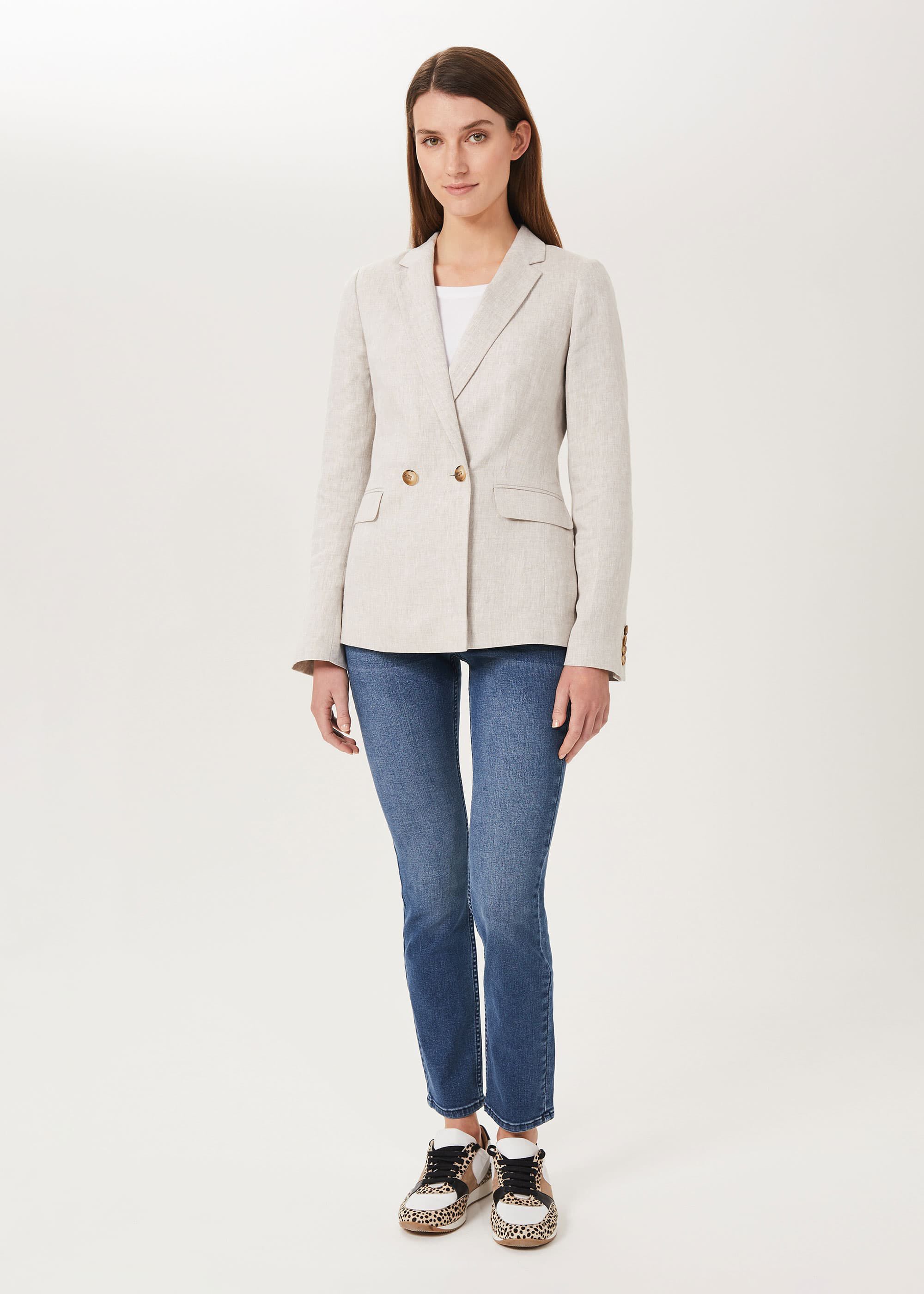 Topshop coco linen blazer best sale