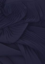 Emilia Pleated Dress, French Blue, hi-res
