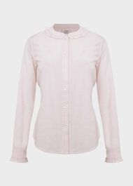 Miri Stripe Blouse, Pink White, hi-res