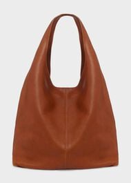 Lula Leather Hobo Bag , Tan, hi-res