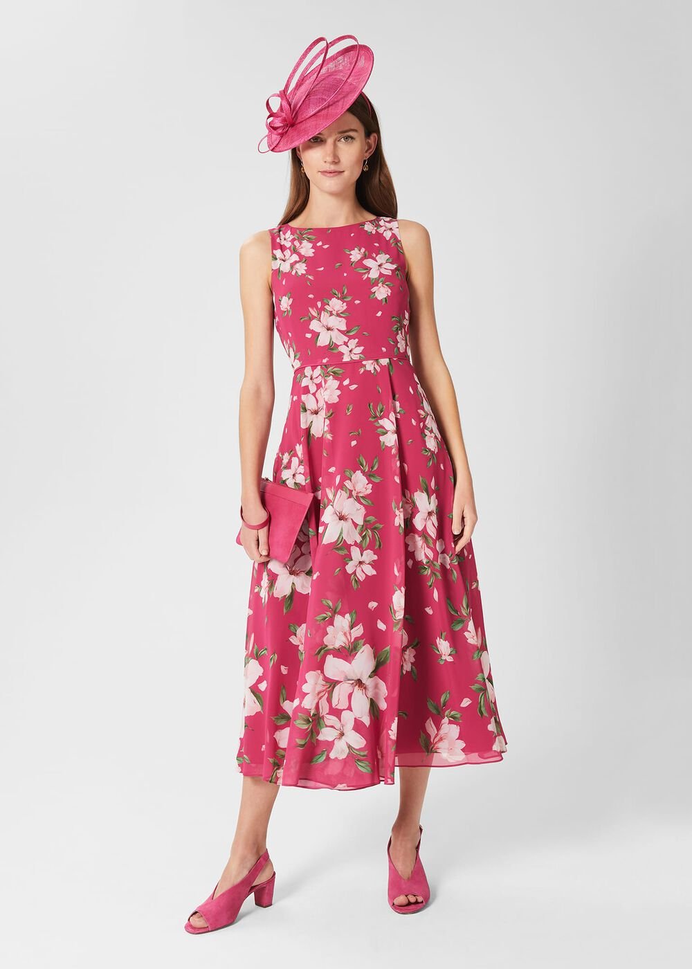 Shona Fascinator, Fiesta Pink, hi-res