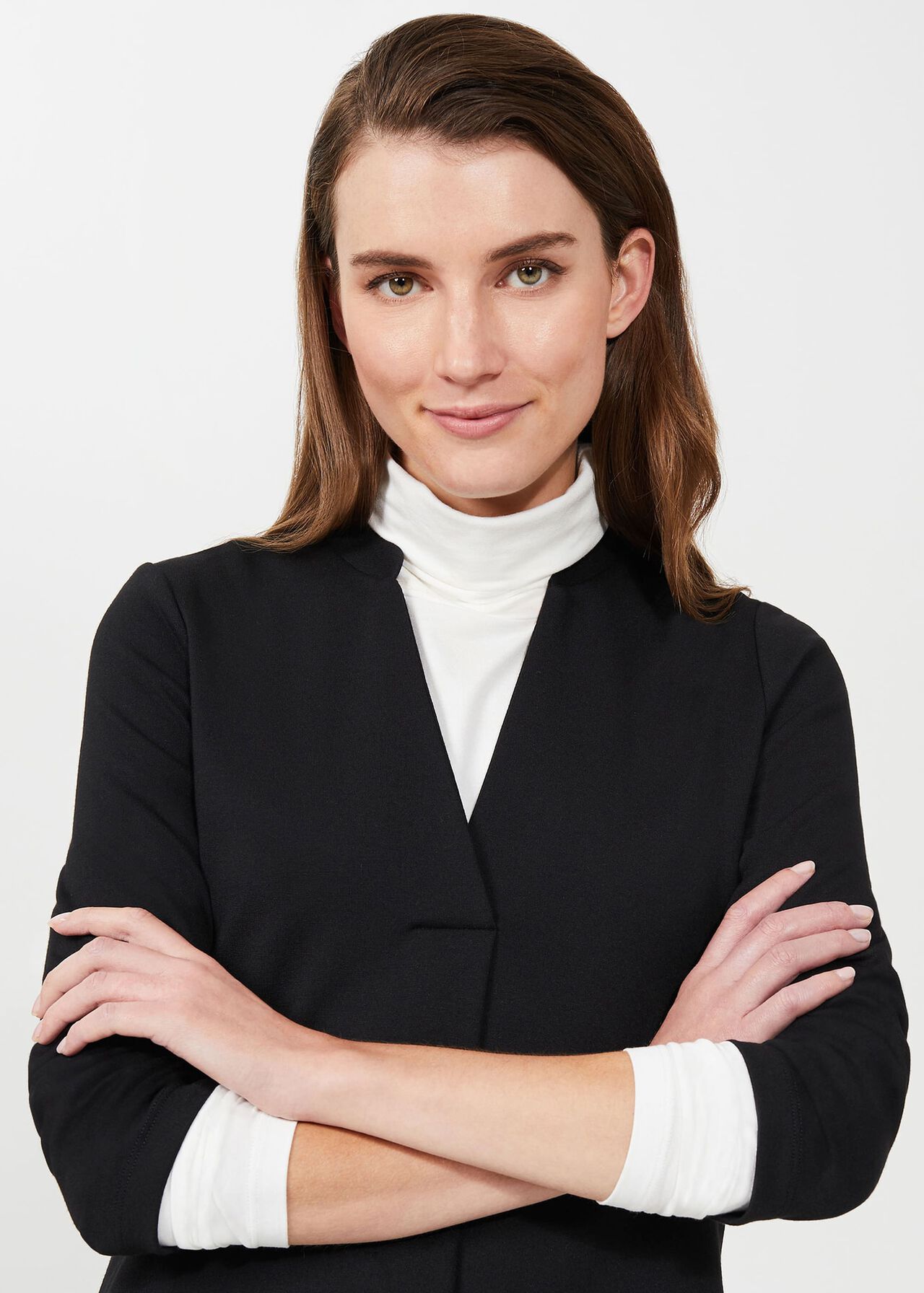 Agnes Jersey Dress, Black, hi-res