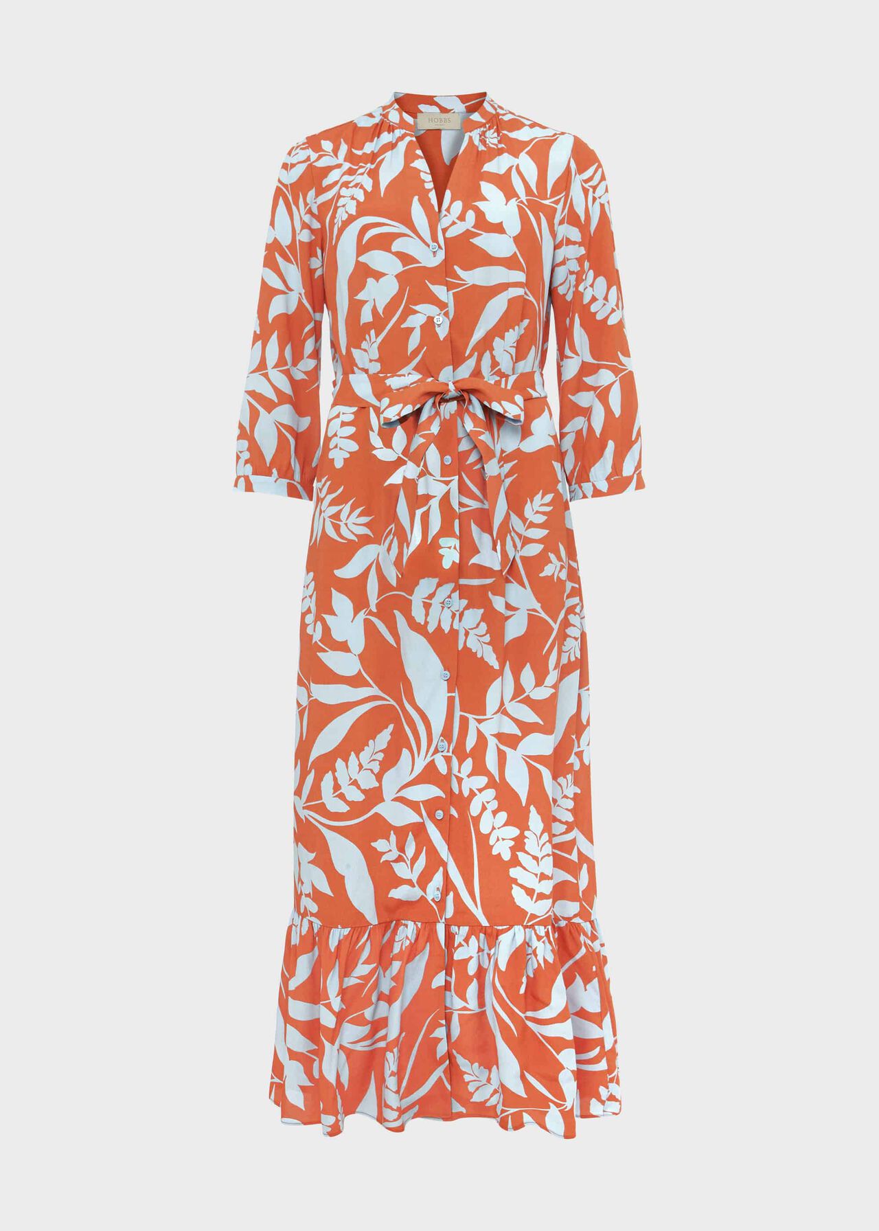 Magda Printed Midi Dress Brandy Snap Blu