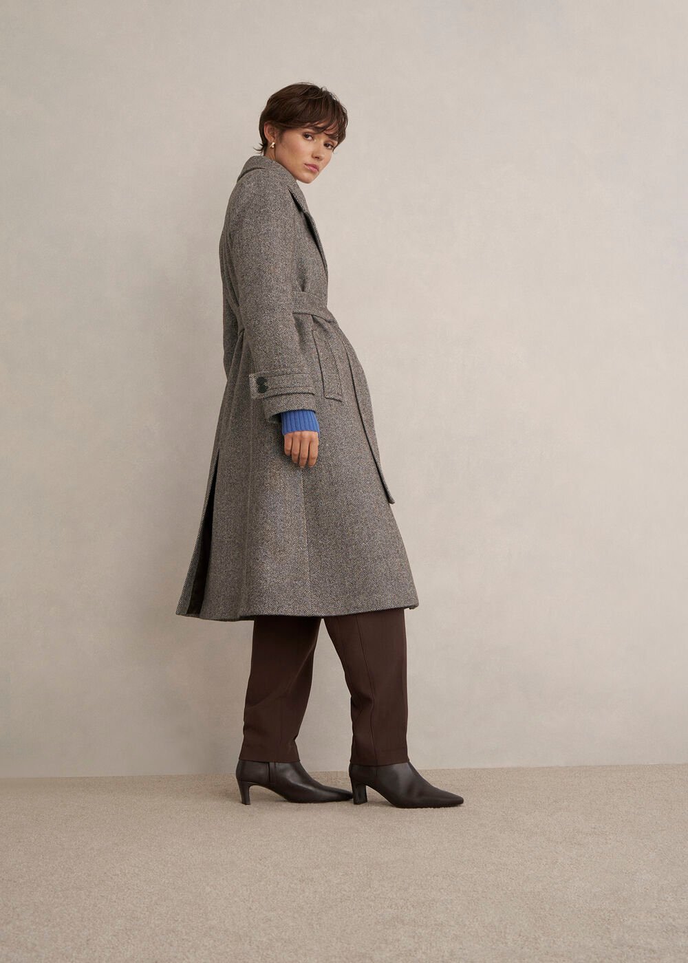 Prisha Wool Blend Coat, Mocha, hi-res