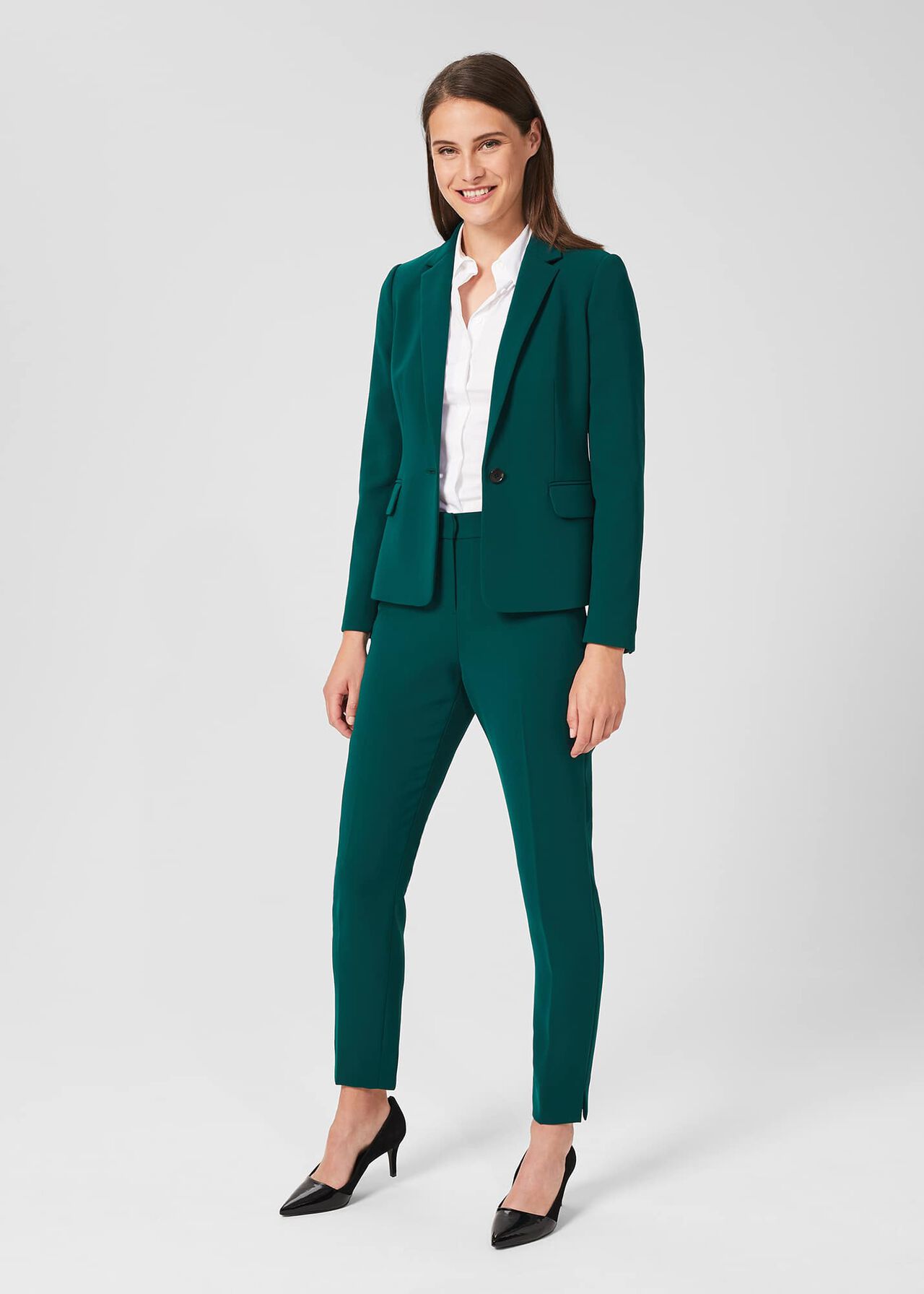 Petite Adelia Trousers, Leaf Green, hi-res
