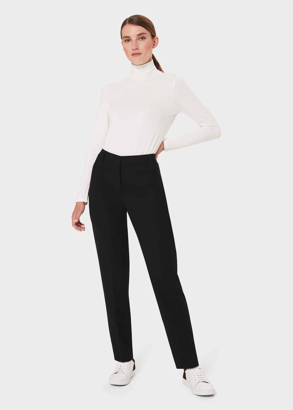 Mischa Roll Neck, Ivory, hi-res
