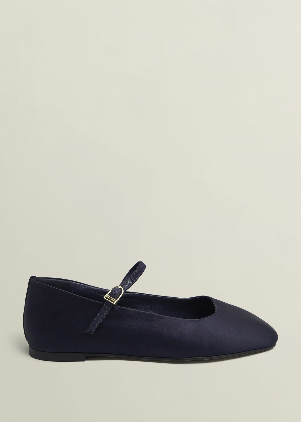 Chrissy Satin Mary Janes, Midnight Navy, hi-res