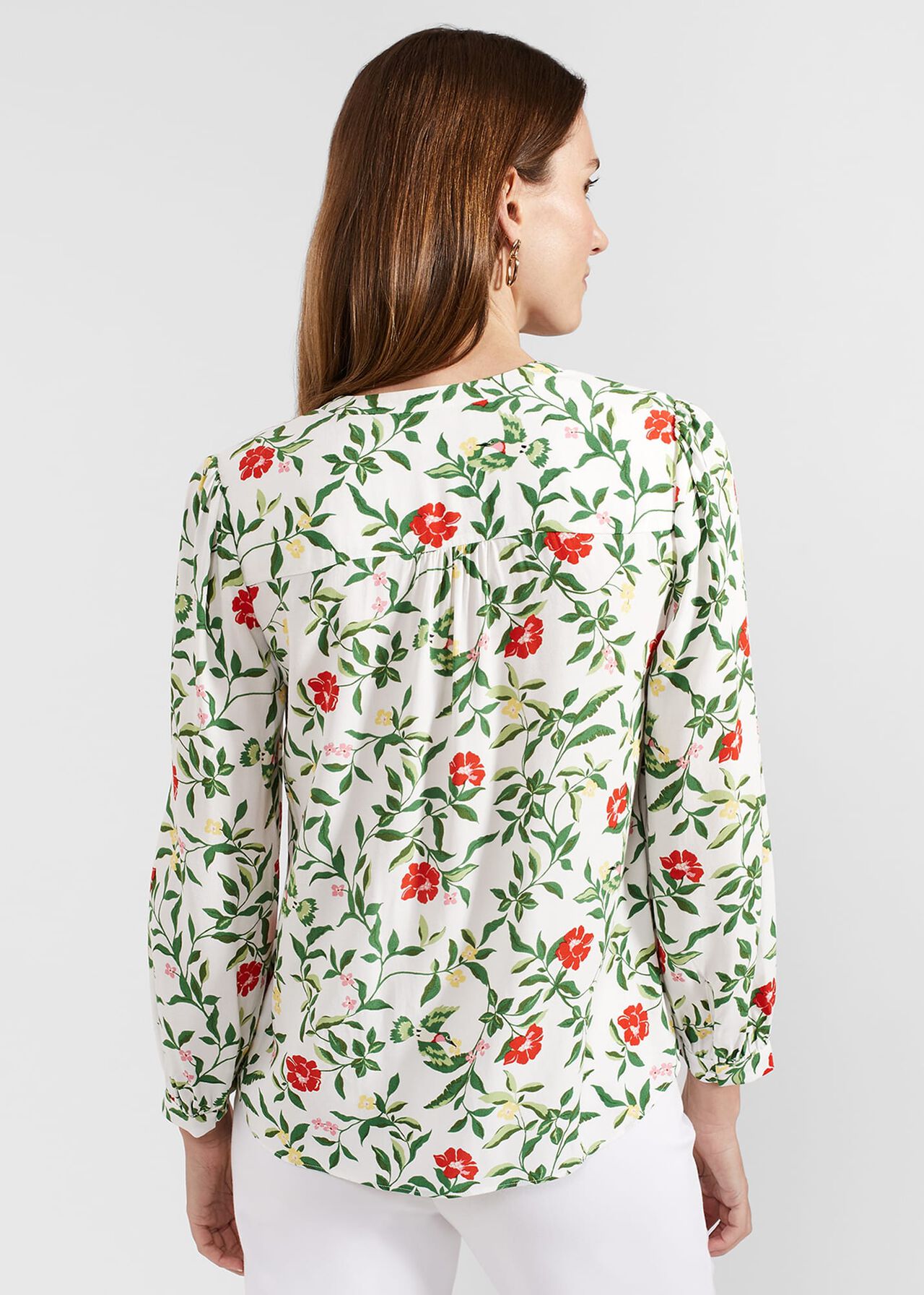 Florence Blouse, Ivory Multi, hi-res