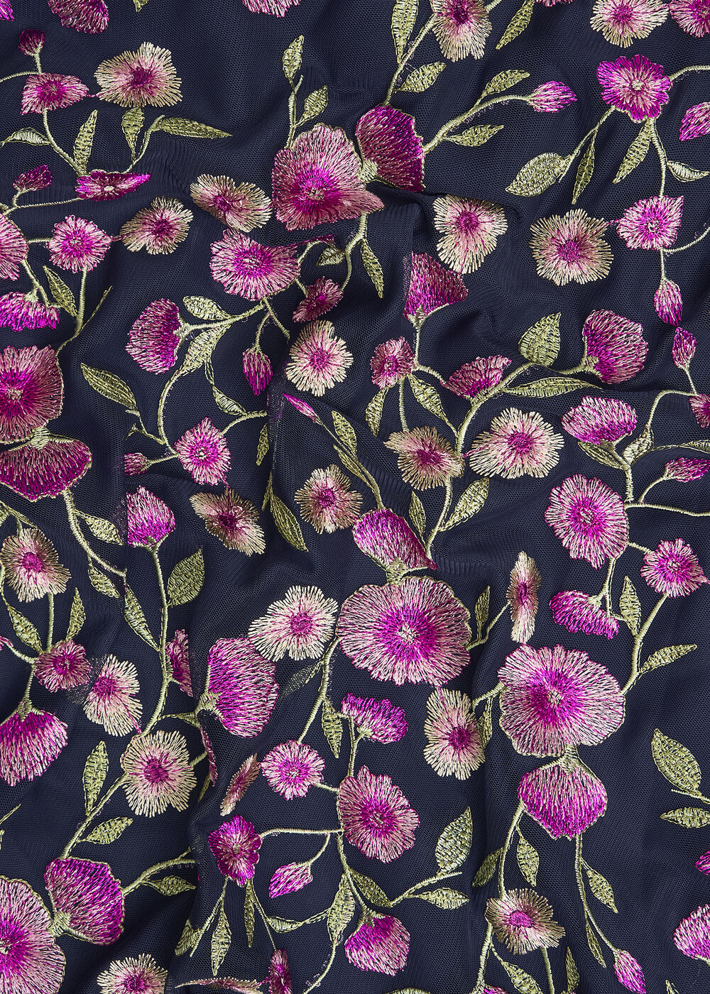 Petite Tia Embroidered Dress, Midnight Multi, hi-res