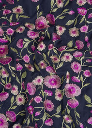 Petite Tia Embroidered Dress, Midnight Multi, hi-res