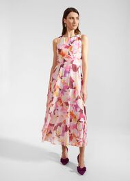 Petite Carly Dress, Pink Multi, hi-res