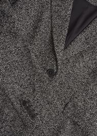 Marlyn Wool Jersey Jacket, Black White, hi-res