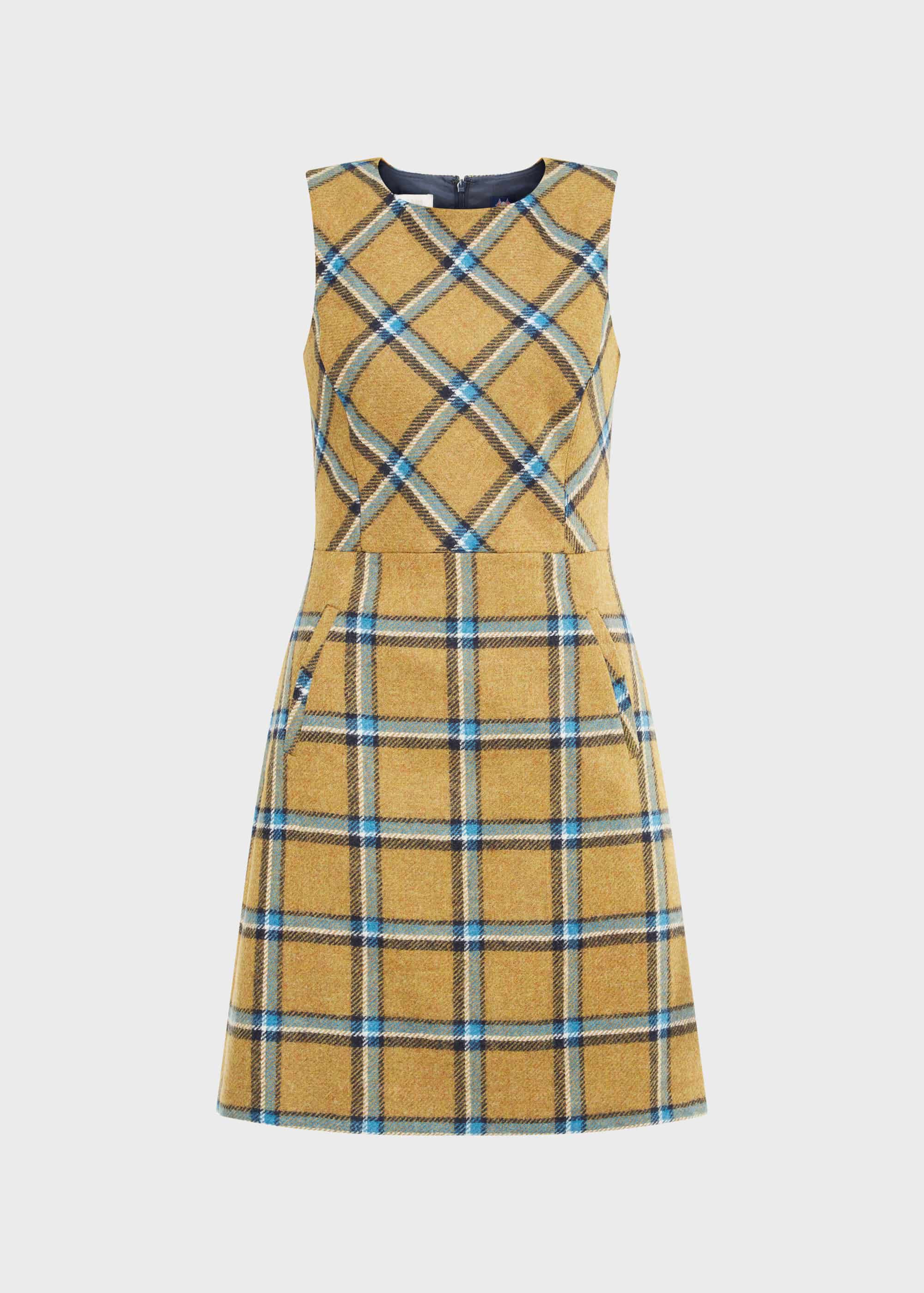 hobbs mustard dress