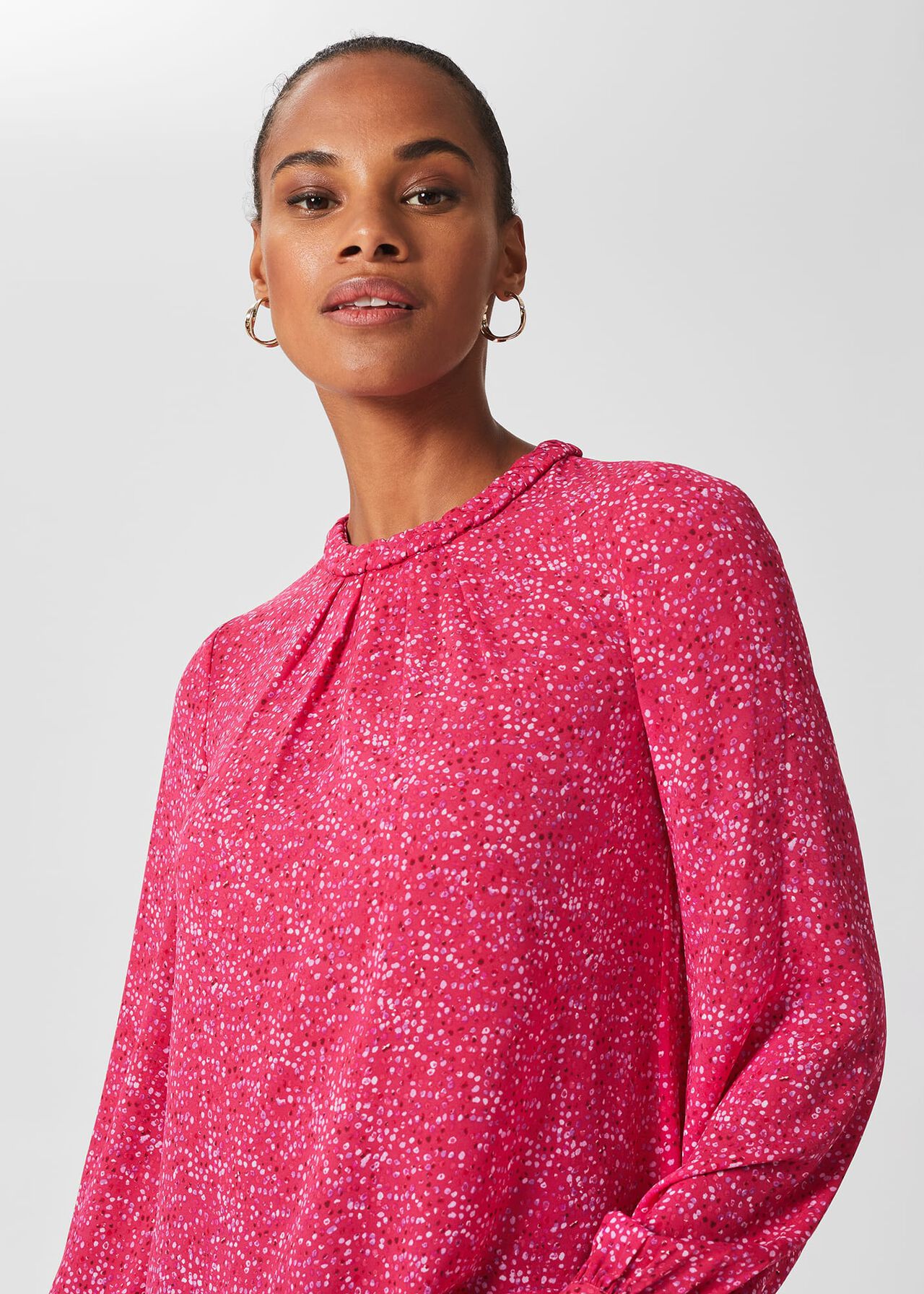 Jonie Spot Top, Pink Multi, hi-res