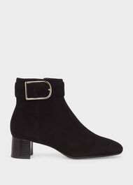 Suzannah Suede Ankle Boot, Black, hi-res