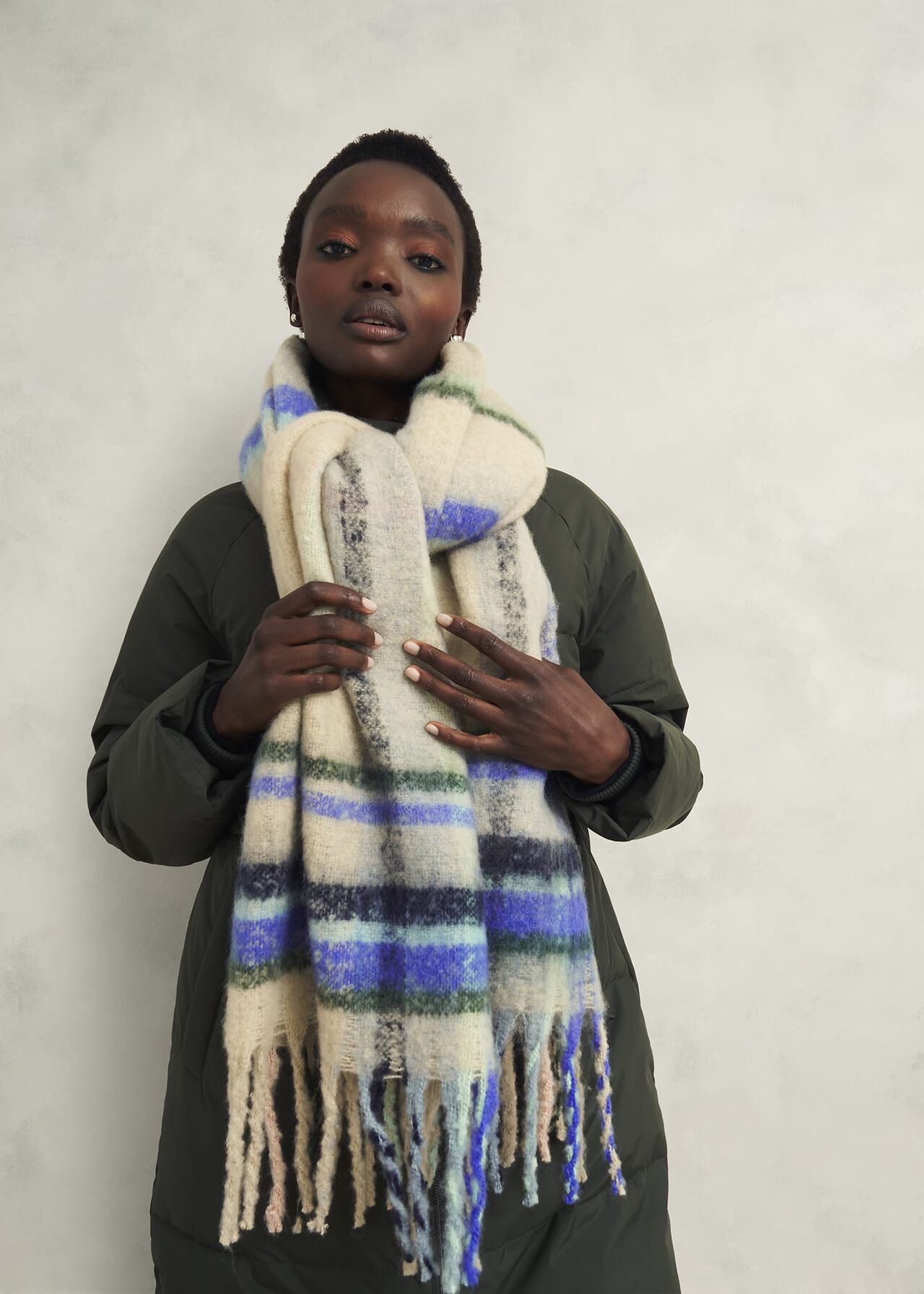 Helen Scarf, Beige Multi, hi-res