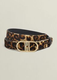 Kiera Leopard Belt, Leopard Print, hi-res