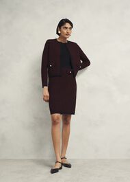 Perrie Knitted Dress, Black Rhubarb, hi-res