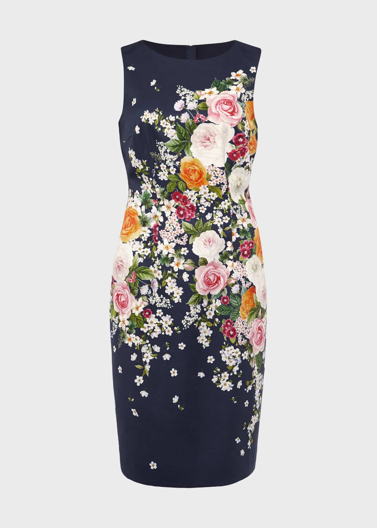 Moira Floral Shift Dress, Navy Pink, hi-res