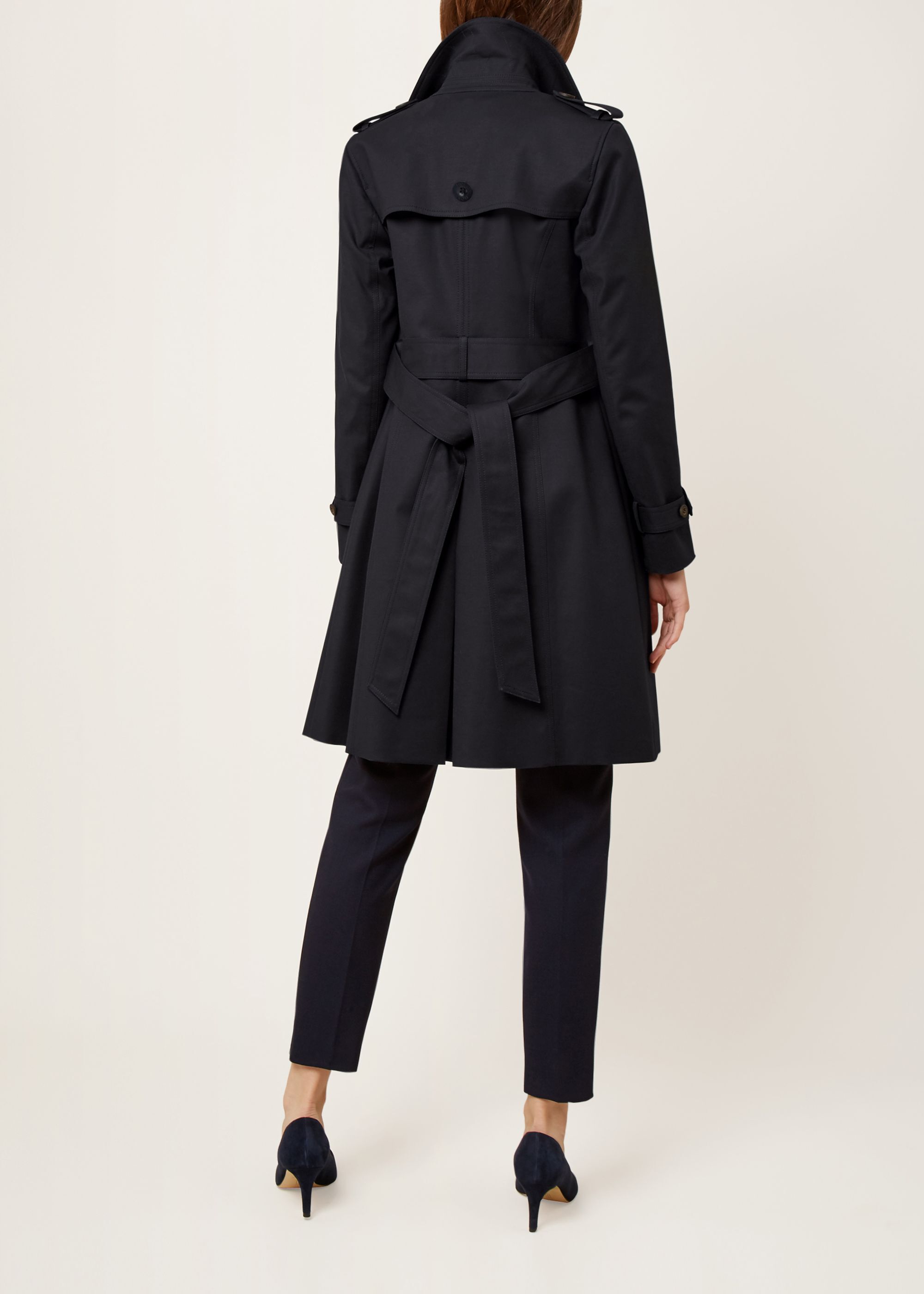 Hobbs saskia trench navy shop